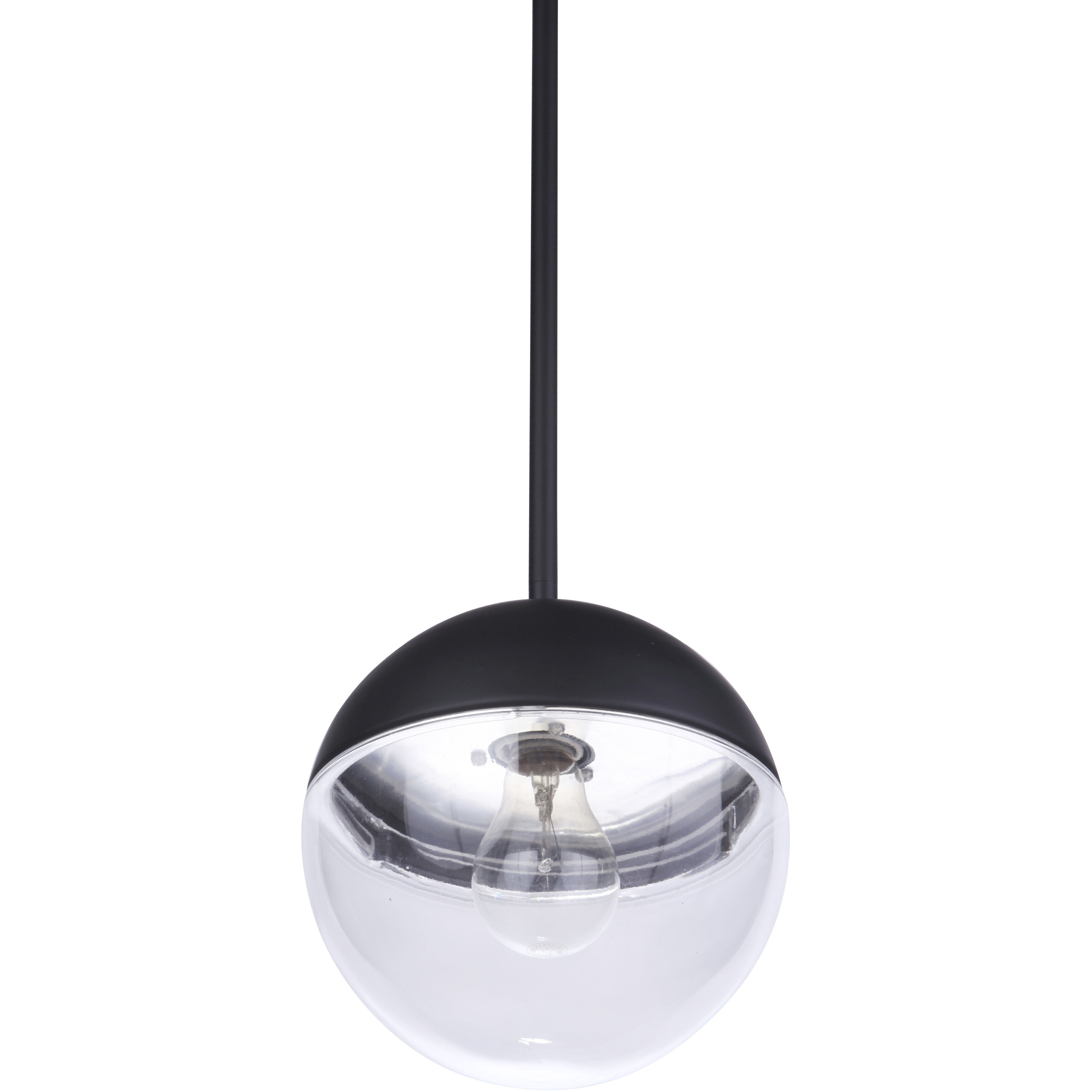 Evie 1 Light 7.5 inch Midnight Outdoor Pendant