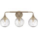 Reflection 3 Light 24 inch Premium Bronze Vanity Light Wall Light