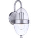 Sivo Outdoor Wall Mount in Satin Aluminum, Small