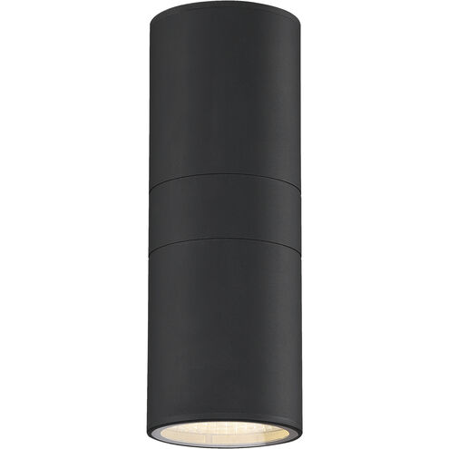 Pillar LED 12 inch Textured Black Outdoor Wall Mount