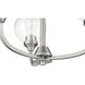 Glenda 3 Light 20 inch Brushed Polished Nickel Chandelier Ceiling Light