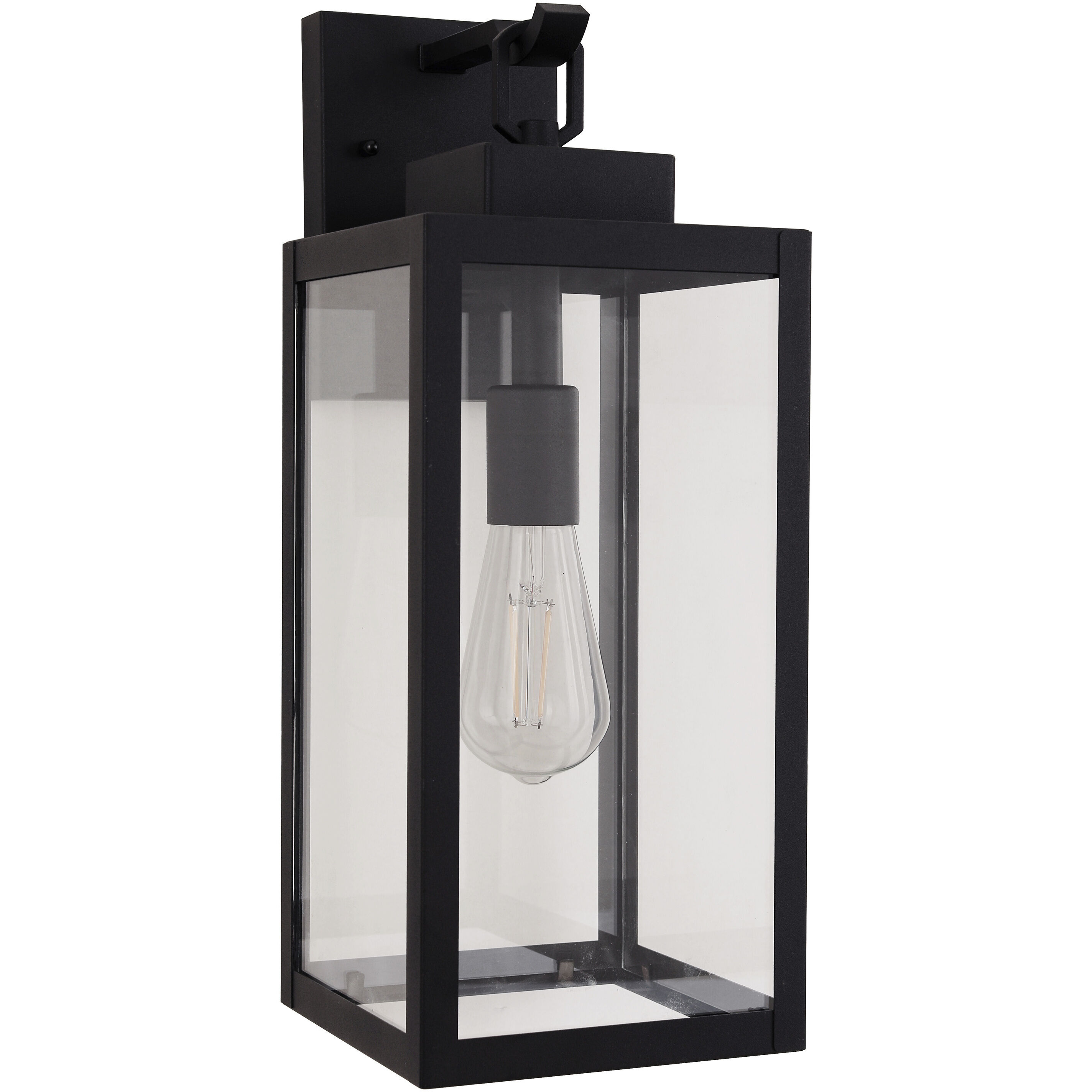Marin 1 Light 6.5 inch Textured Black Outdoor Lantern