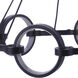 Context LED 28 inch Flat Black Chandelier Ceiling Light
