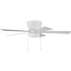 Merit 52 inch White with White/Washed Oak Blades Ceiling Fan