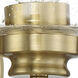Bolden 1 Light 5 inch Satin Brass Wall Sconce Wall Light in Clear Seeded