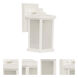 Resilience Lanterns 1 Light 11 inch Textured White Outdoor Wall Lantern in Textured Matte White
