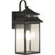 Crossbend 1 Light 15 inch Textured Black Outdoor Wall Mount in Textured Matte Black 
