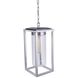 Neo 1 Light 7.88 inch Satin Aluminum Outdoor Pendant