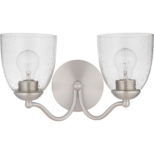 Neighborhood Hillridge 2 Light 15.25 inch Brushed Polished Nickel Vanity Light Wall Light, Neighborhood Collection