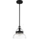 Smyth 1 Light 10.5 inch Flat Black Mini Pendant Ceiling Light