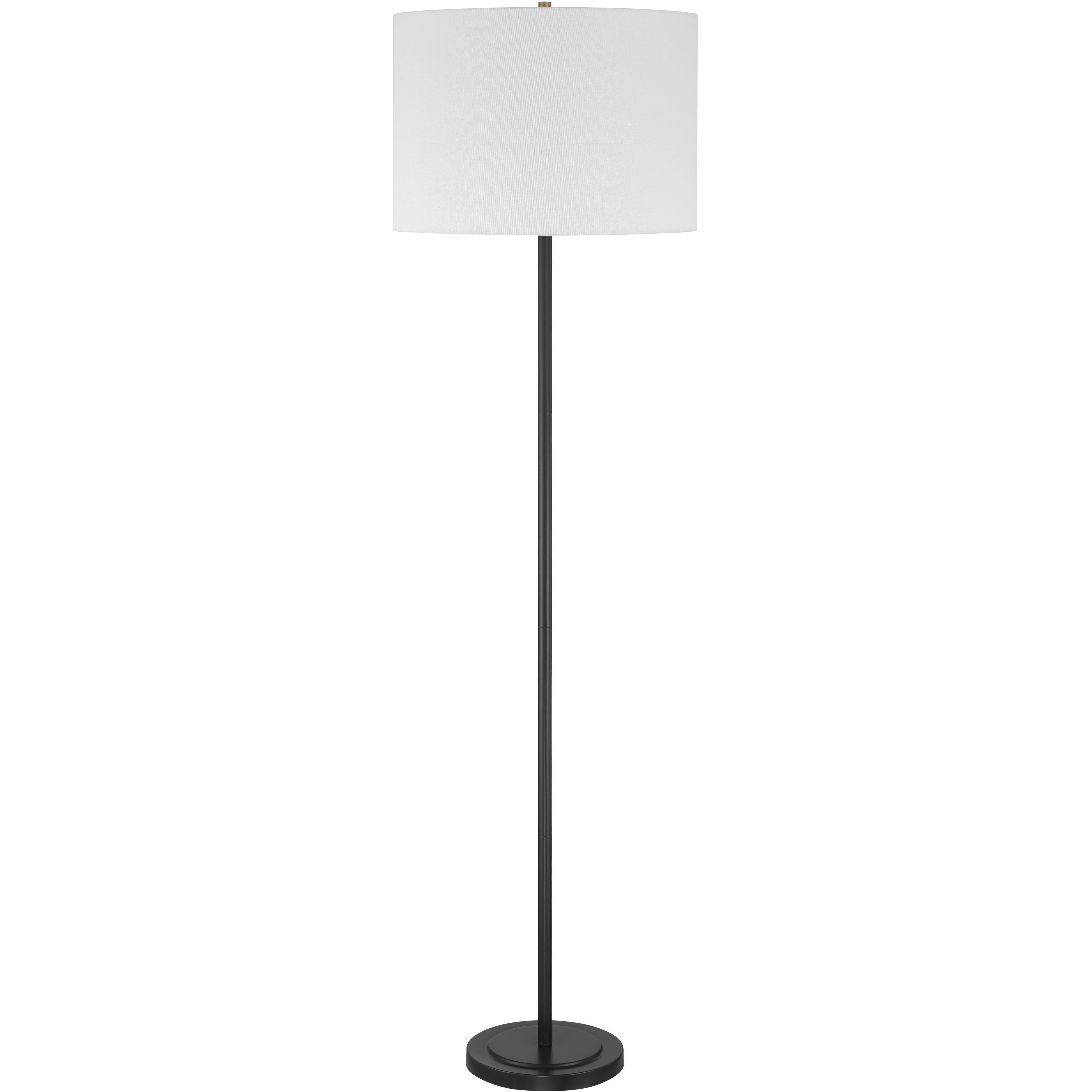 Jones 65 inch Flat Black Floor Lamp Portable Light