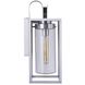 Neo 1 Light 17 inch Satin Aluminum Outdoor Wall Lantern
