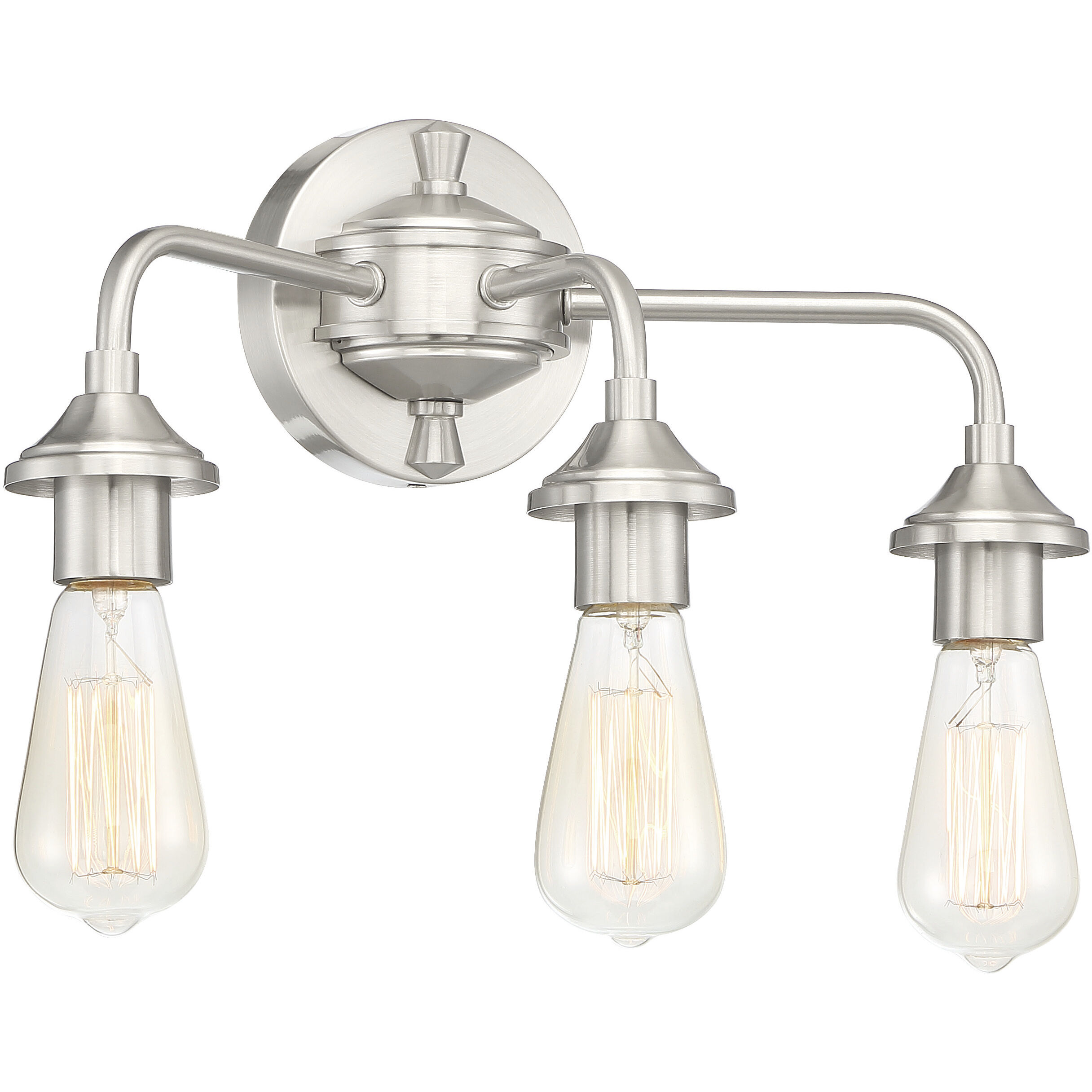 Neighborhood Bridgestone 3 Light 16.25 inch Brushed Polished Nickel Vanity Light Wall Light