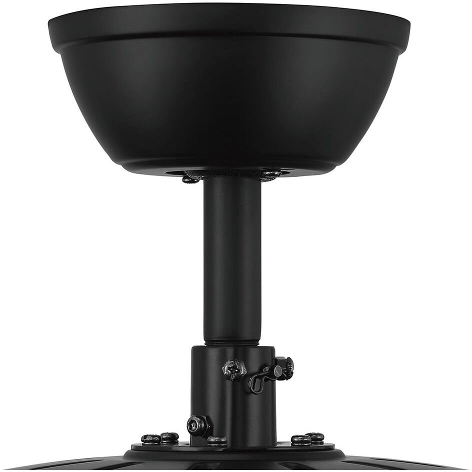 Pro Plus 119 52 inch Flat Black with Flat Black/Grey Wood Blades Contractor Ceiling Fan, Pan