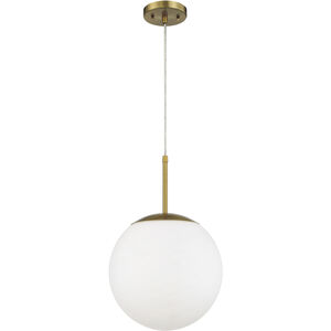 Gaze 1 Light 12 inch Satin Brass Pendant Ceiling Light