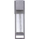 Bryce LED 17 inch Brushed Titanium Outdoor Wall Lantern