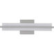 Seger LED 17 inch Brushed Polished Nickel Vanity Light Wall Light in 17 in.