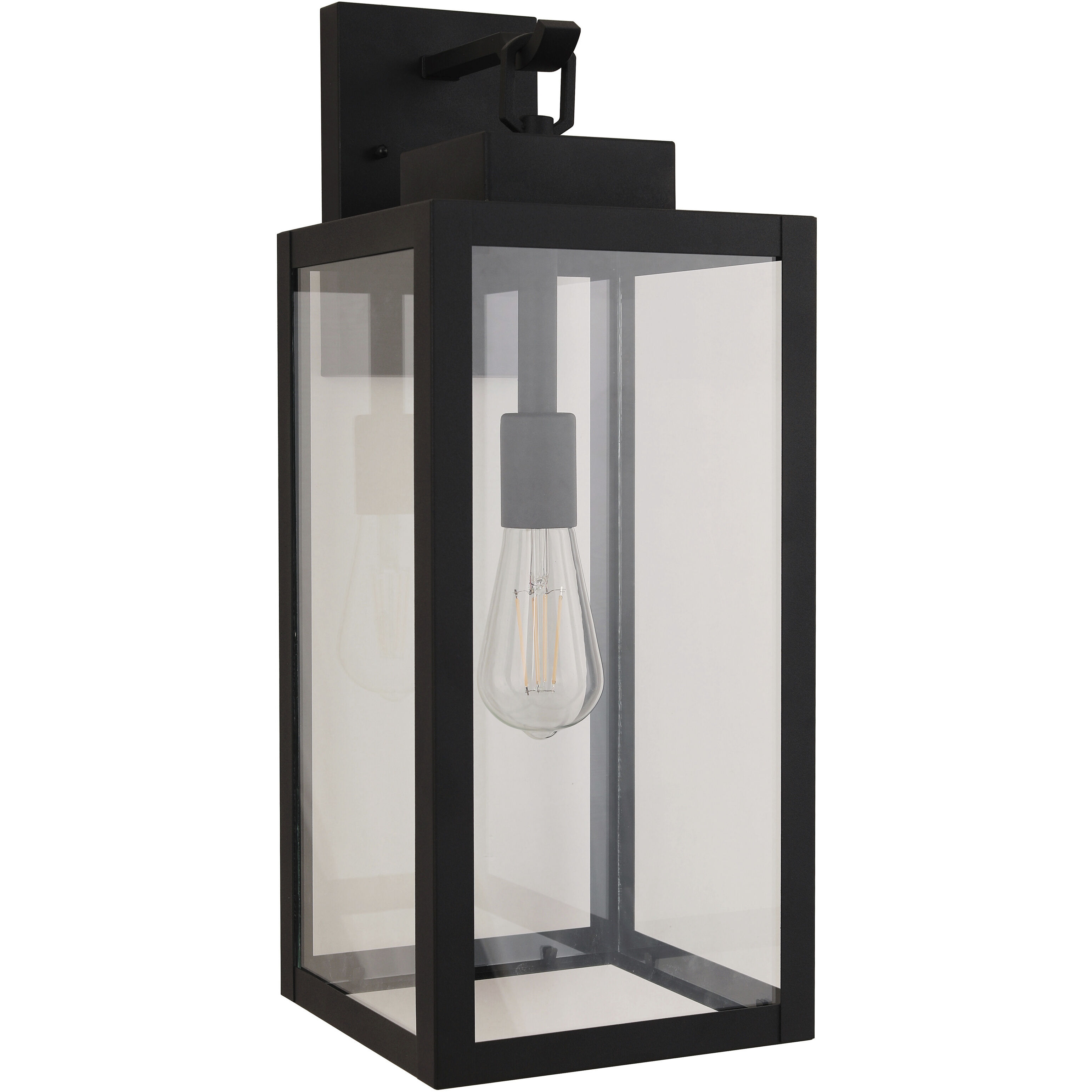 Marin 1 Light 8 inch Textured Black Outdoor Lantern