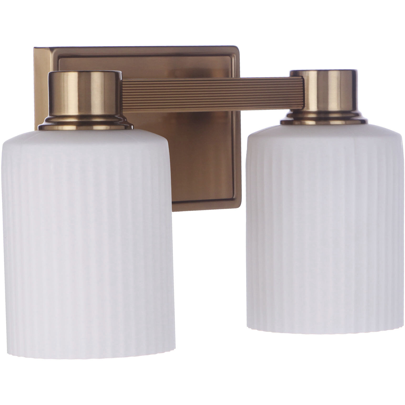 Bretton 2 Light 12 inch Satin Brass Vanity Light Wall Light
