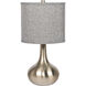 Bejamin 24.5 inch 100 watt Brushed Polished Nickel Table Lamp Portable Light