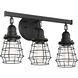 Neighborhood Thatcher 3 Light 19 inch Flat Black Vanity Light Wall Light, Neighborhood Collection