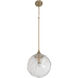 Reflection 1 Light 12 inch Premium Bronze Pendant Ceiling Light