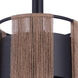 Kensey 1 Light 9.13 inch Flat Black Mini Pendant Ceiling Light