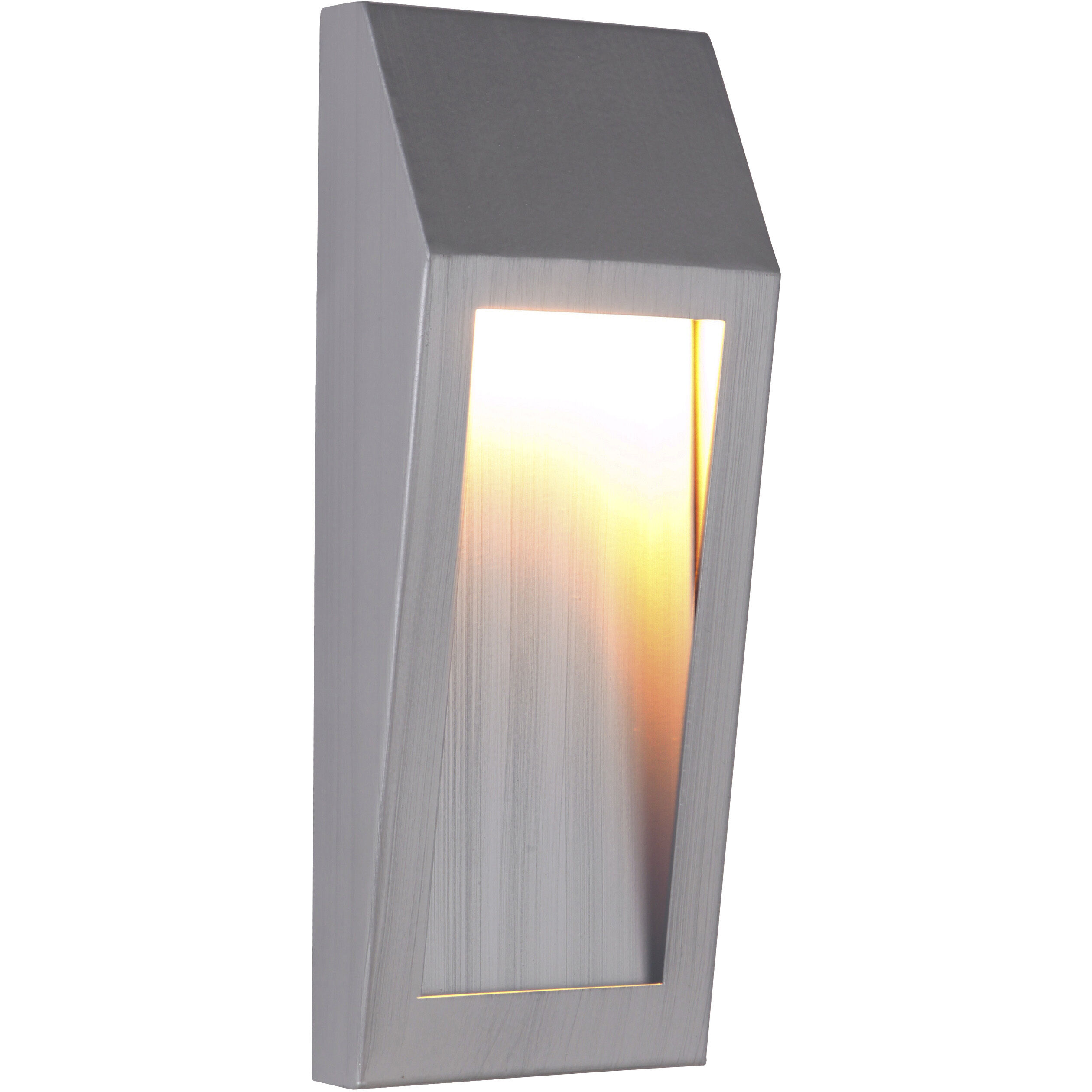 Wedge LED 11 inch Brushed Aluminum Outdoor Outdoor Wall Mount, Small