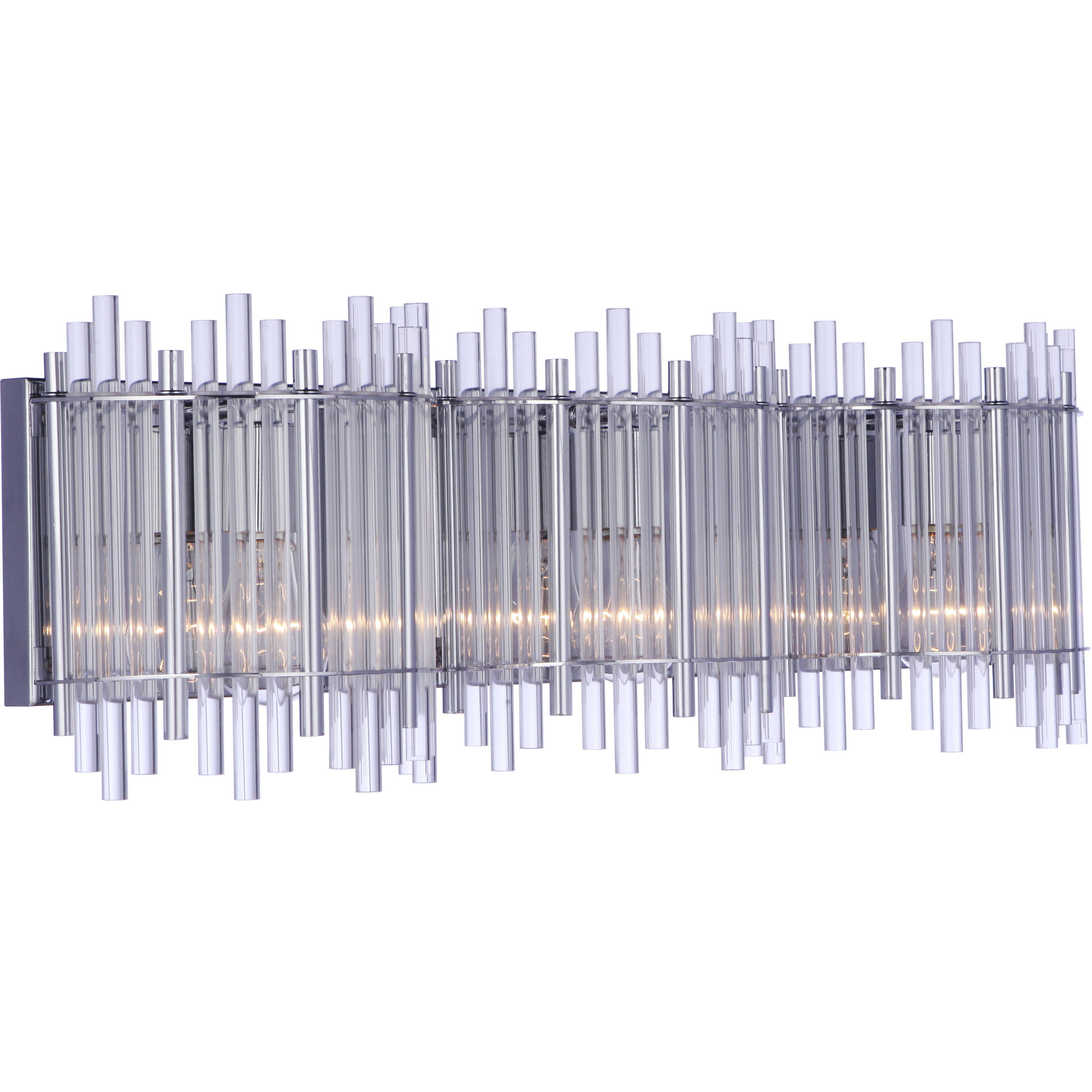 Reveal 3 Light 26 inch Chrome Vanity Light Wall Light