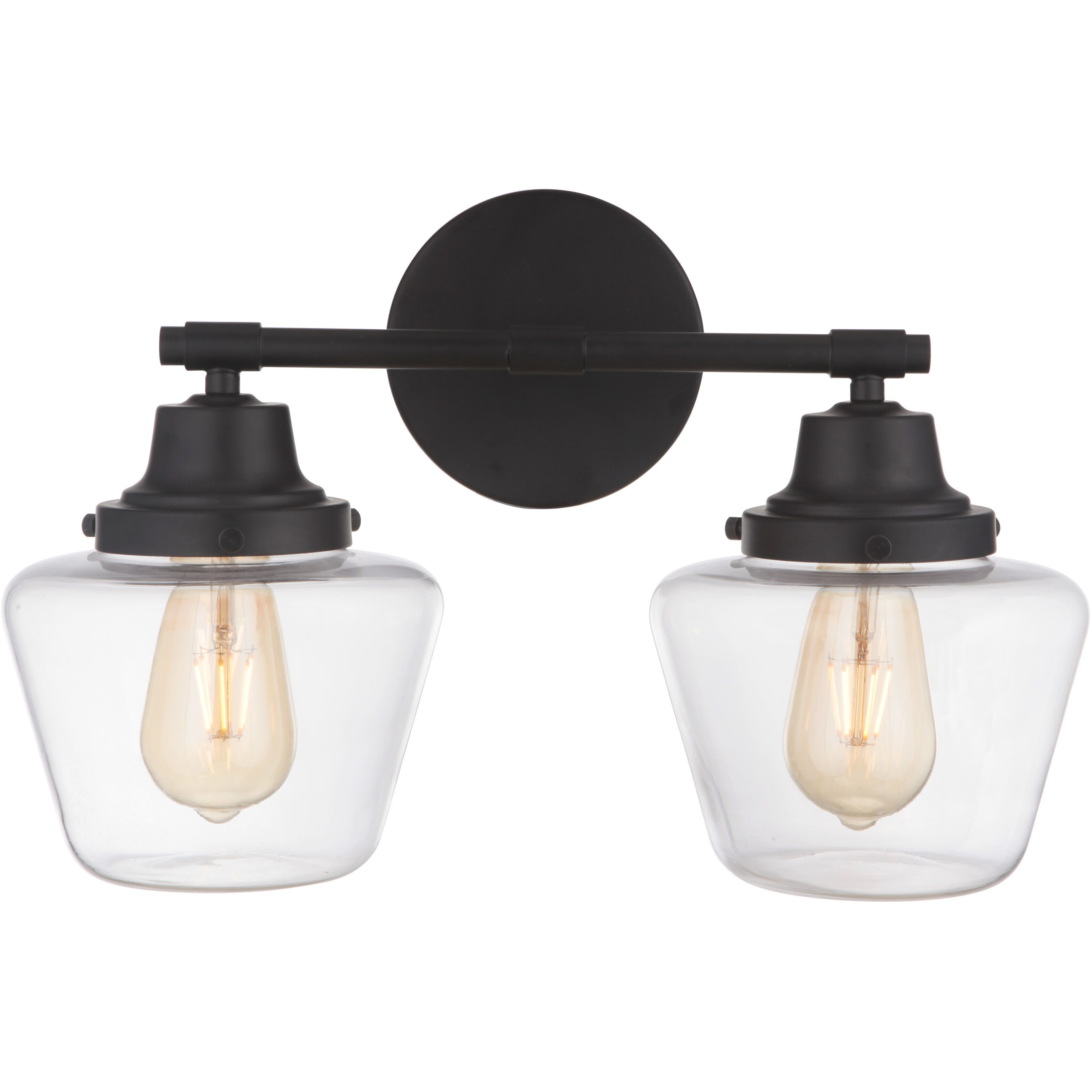 Neighborhood Essex 2 Light 18 inch Flat Black Vanity Light Wall Light, Neighborhood Collection