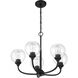 Glenda 5 Light 23.75 inch Flat Black Chandelier Ceiling Light