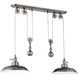 Jeremiah 2 Light 12 inch Tarnished Silver Pulley Pendant Ceiling Light