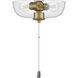 Universal 2 Light Satin Brass Fan Light Kit