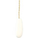Signature White Porcelain Fan Pull Chain