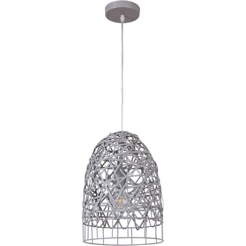 Bejamin 1 Light 9.88 inch Steel Gray Pendant Ceiling Light