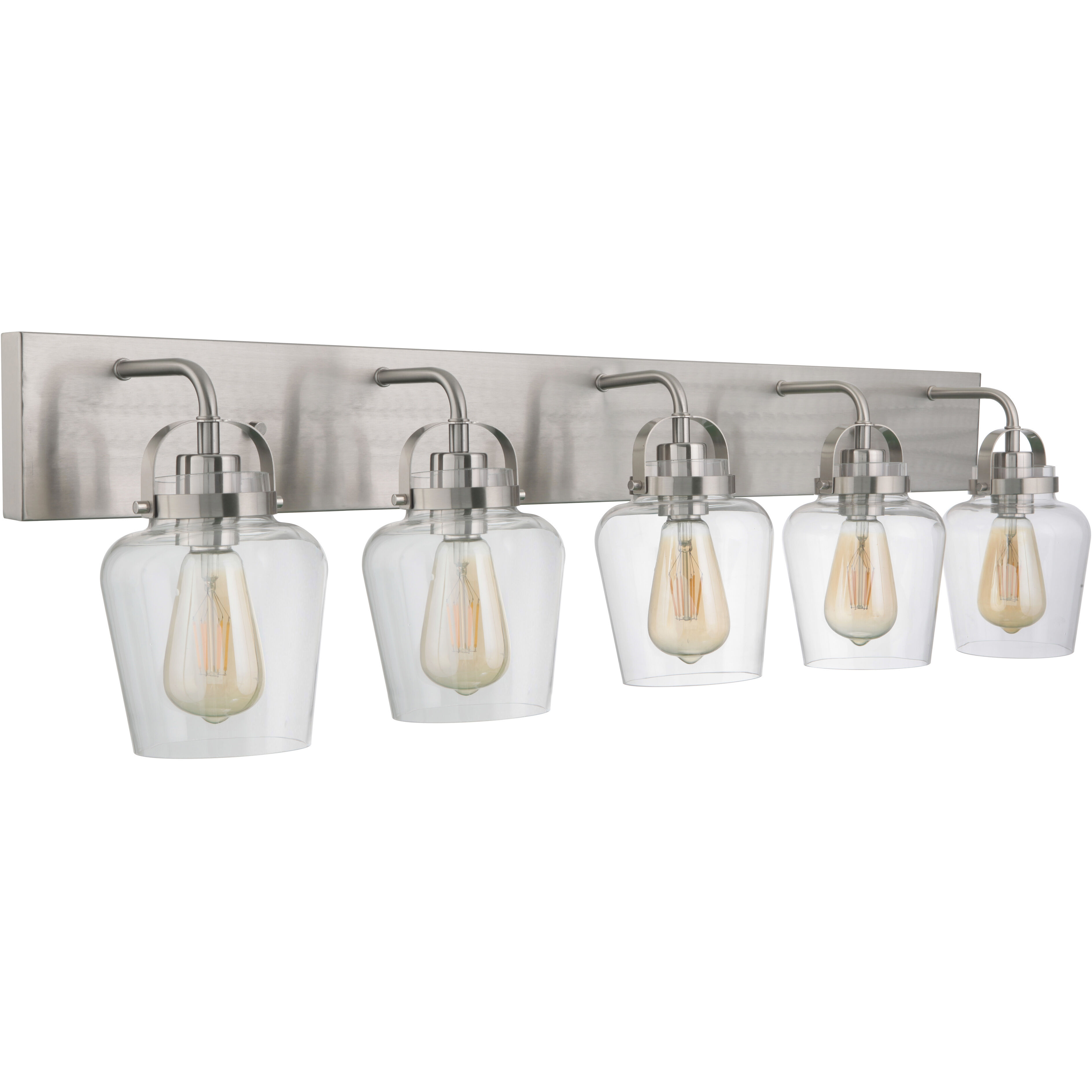 Neighborhood Trystan 5 Light 38 inch Brushed Polished Nickel Vanity Light Wall Light