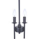 Larrson 2 Light 5.63 inch Flat Black Mini Pendant Ceiling Light
