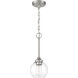 Glenda 1 Light 6 inch Brushed Polished Nickel Mini Pendant Ceiling Light