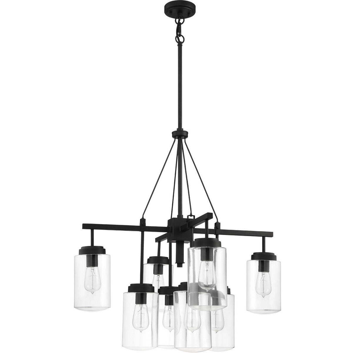 Crosspoint 8 Light 30.25 inch Espresso Outdoor Chandelier