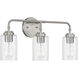 Stowe 3 Light 22 inch Brushed Polished Nickel Vanity Light Wall Light