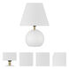Olive 11.57 inch White/Satin Brass Table Lamp Portable Light