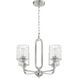 Collins 4 Light 23.75 inch Brushed Polished Nickel Chandelier Ceiling Light