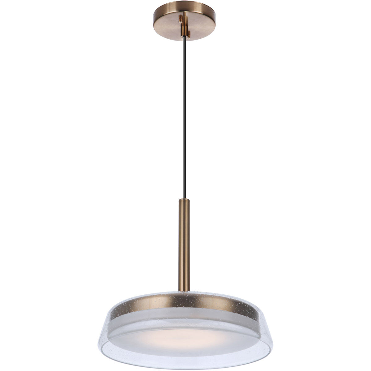 Centric LED 14 inch Satin Brass Pendant Ceiling Light