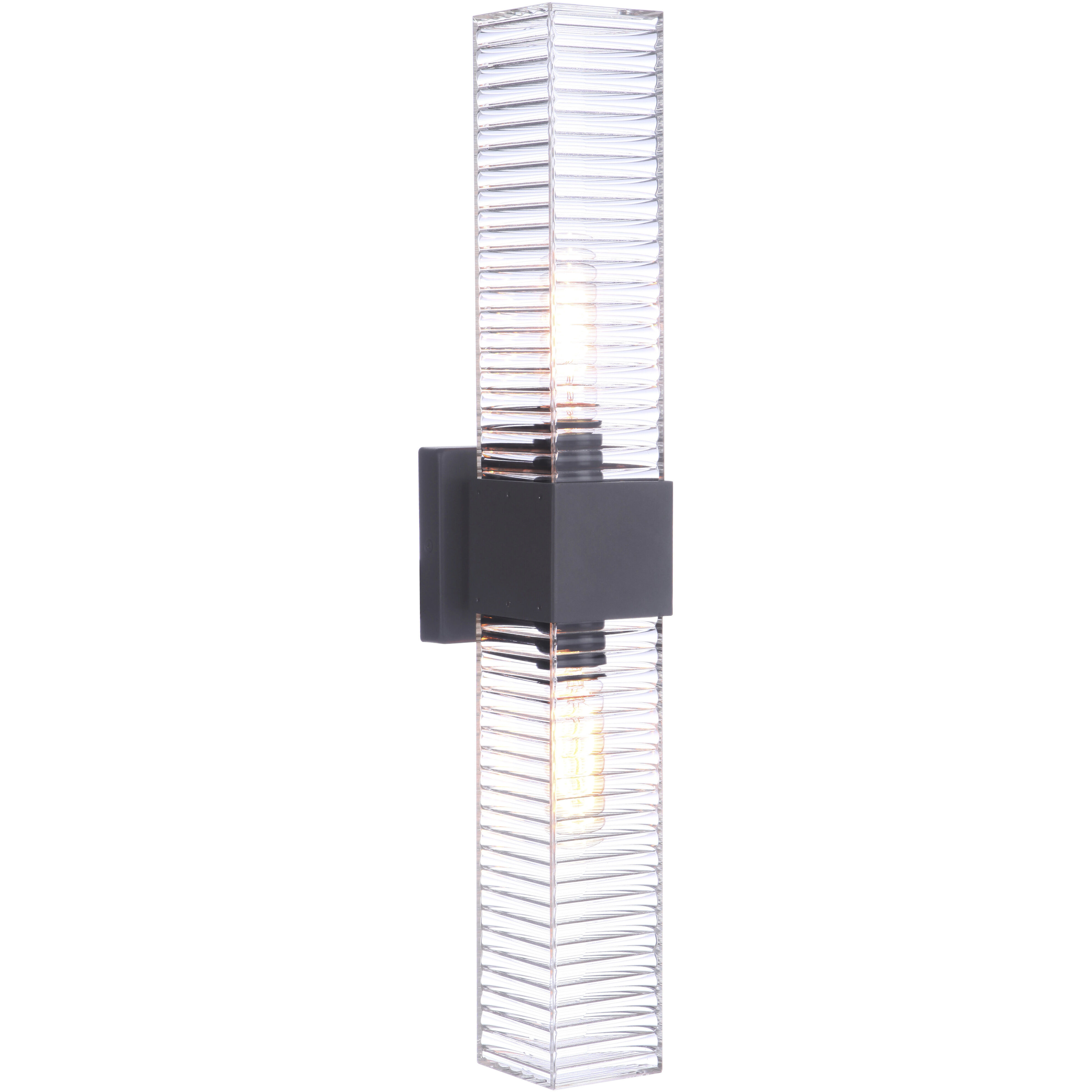 Ridge 2 Light 24 inch Midnight Outdoor Wall Sconce