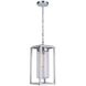 Neo 1 Light 7.88 inch Satin Aluminum Outdoor Pendant