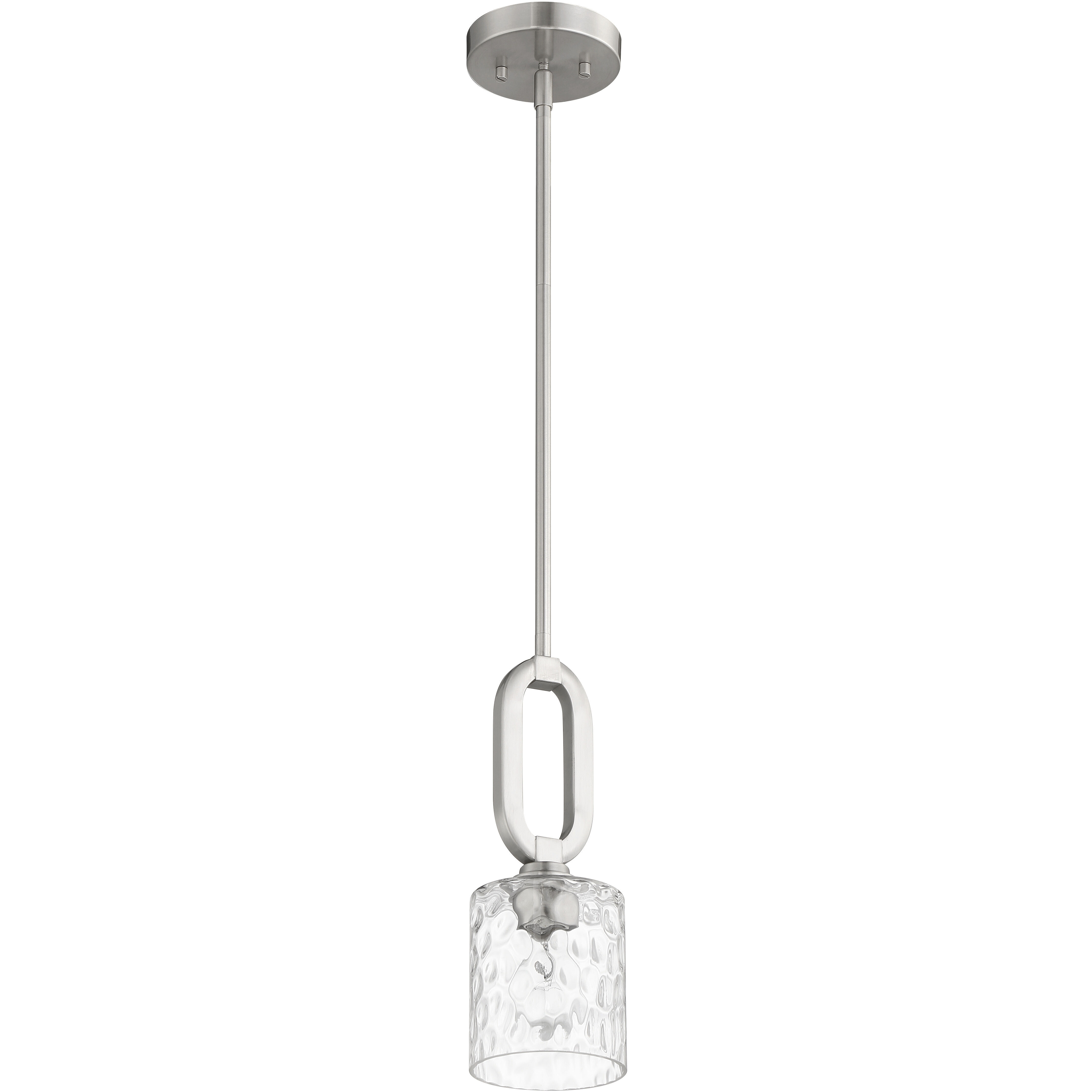 Collins 1 Light 5 inch Brushed Polished Nickel Mini Pendant Ceiling Light
