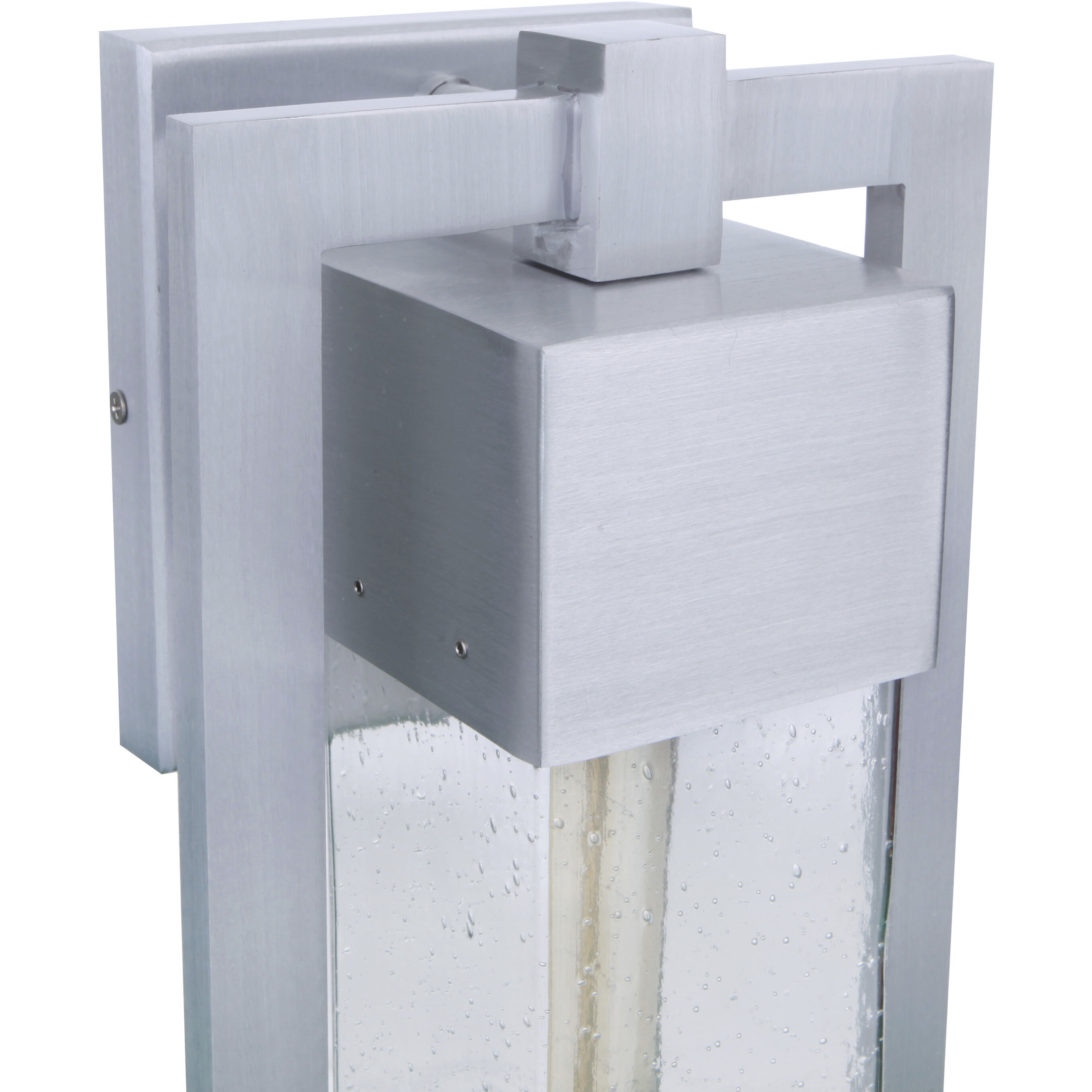 Perimeter Outdoor Wall Mount in Satin Aluminum, Large