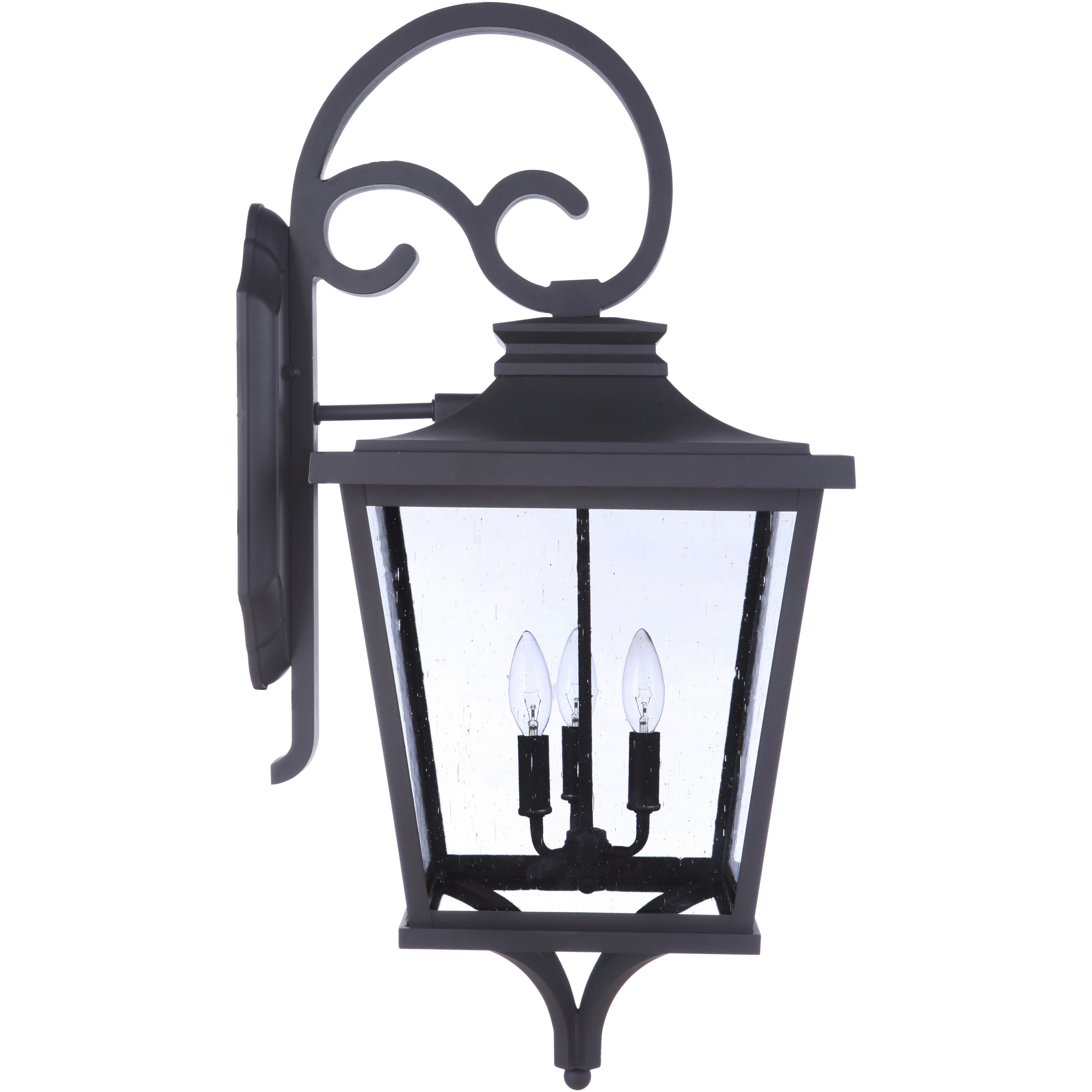 Tillman 3 Light 30.5 inch Dark Bronze Gilded Outdoor Wall Lantern