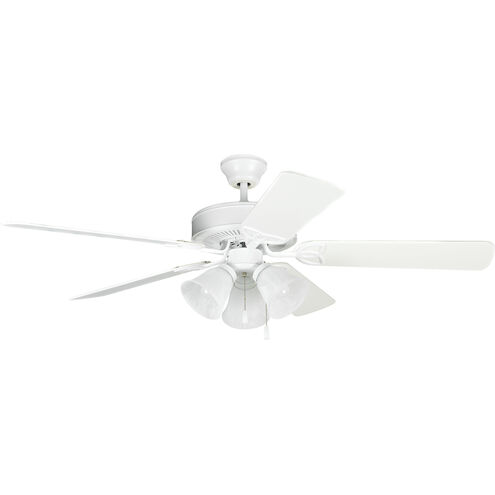 Builder Deluxe 52 inch Matte White Ceiling Fan