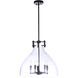 Chardonnay 5 Light 20 inch Flat Black Pendant Ceiling Light